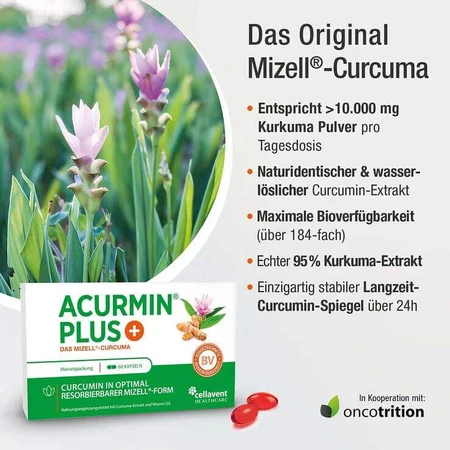 Acurmin Plus – Capsule moi cu curcumă micelară, 2 x 360 de capsule moi