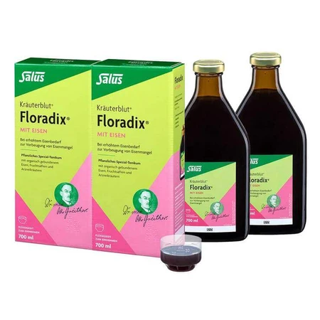 Floradix met ijzer, drank, 500 ml drank