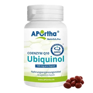 Aportha Kaneka Ubiquinol 100 mg Co-enzym Q10 Vegetarische capsules, 60 capsules