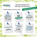 Aportha Kaneka Ubiquinol 100 mg Co-enzym Q10 Vegetarische capsules, 60 capsules