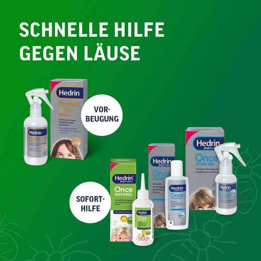 Hedrin Once Natural, 100 ml Liquidum