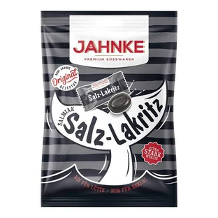 Jahnke Salmiak Salt Licorice Candies, 125 g Candies
