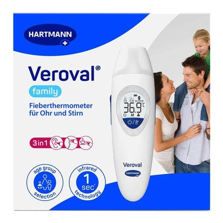 Thermomètre infrarouge 3-en-1 Veroval Family, 1 pièce (couleur non précisée)