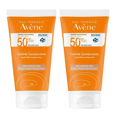 Avene Tinted Sunscreen SPF 50+, 2 x 50 ml cream