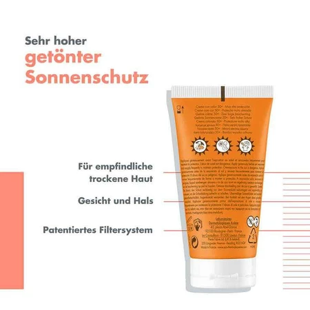 Avene Tinted Sunscreen SPF 50+, 2 x 50 ml cream