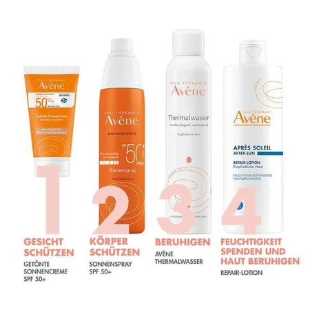 Avene Tinted Sunscreen SPF 50+, 2 x 50 ml cream