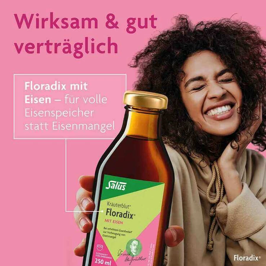 Floradix met ijzer, drank, 250 ml drank