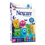 Tiras adhesivas Nexcare Happy Kids Monster, 2 tamaños, 20 tiritas