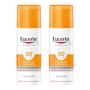 Eucerin Sun Fluid Pigment Control SPF 50+, 2 x 50 ml, crème