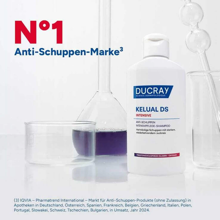 Ducray Kelual DS intensive Anti-Schuppen Shampoo, 2x100 ml Shampoo