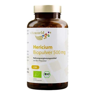 Hericium biologisch poeder 500 mg capsules, 120 capsules