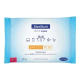Toallitas Sterillium 2 en 1 para la desinfección de manos y superficies, 15 toallitas