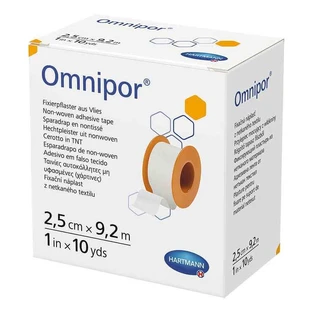 Apósito adhesivo no tejido Omnipor, 2,5 cm x 9,2 m, 1 apósito