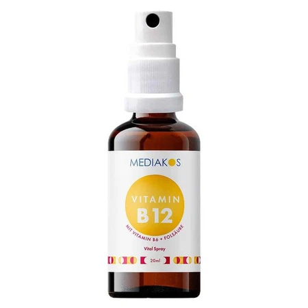 Vitamin B12 + B6 + Folsäure Mediakos Vital Spray, 20 ml Spray