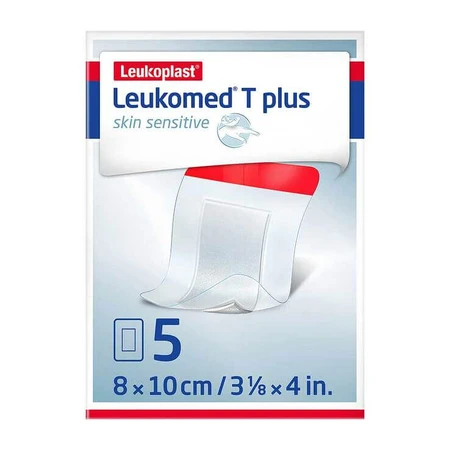 Leukomed® T plus skin sensitive 8x10 cm, 5 St Pflaster