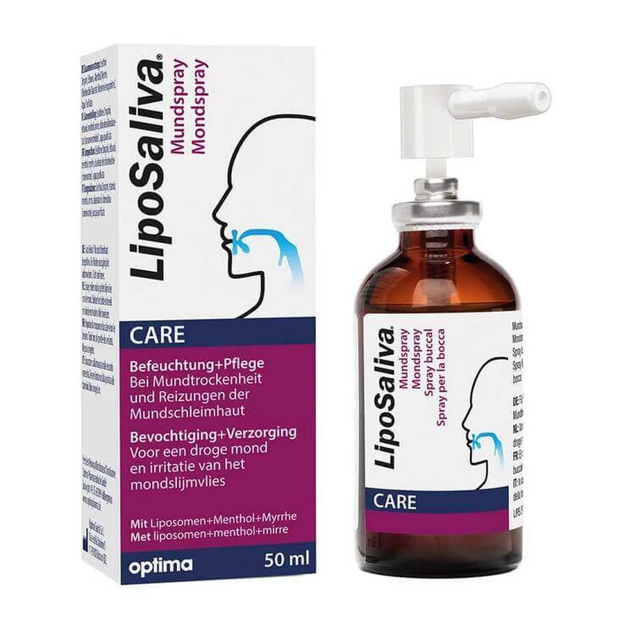 Liposaliva Spray pentru hidratarea cavității bucale, spray de 50 ml