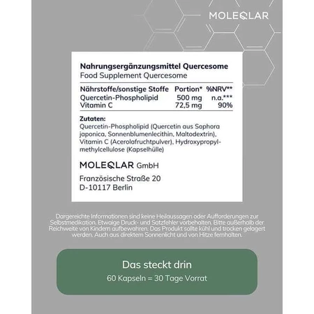 Moleqlar Quercesome Quercetin-C-Complex Capsules, 60 capsules