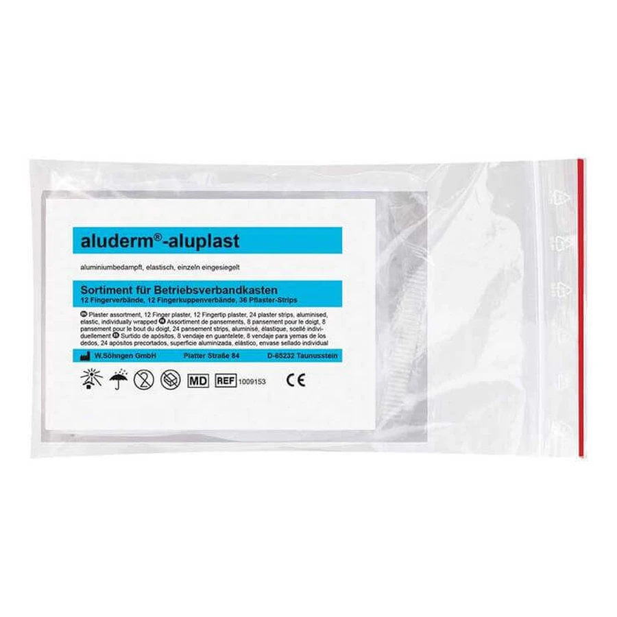 Aluderm aluplast Vingerverbandassortiment (groot), 2021, zakje met 60 stuks
