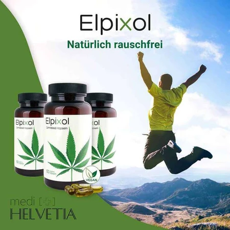 Gélules d'huile de cannabis Elpixol, 30 gélules