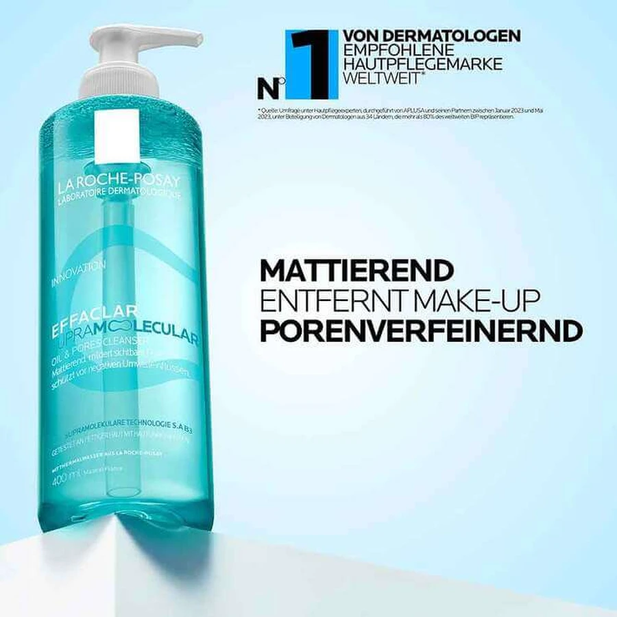 Roche-Posay Effaclar Supra Nettoyant, gel de 400 ml