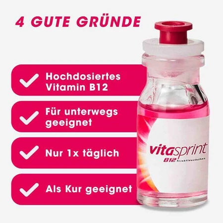 vitasprint B12 Trinkfläschchen mit Vitamin B12, 100 St Trinkampullen