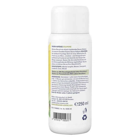 DE Sauna Infusion: Limón helado, botellas de 250 ml