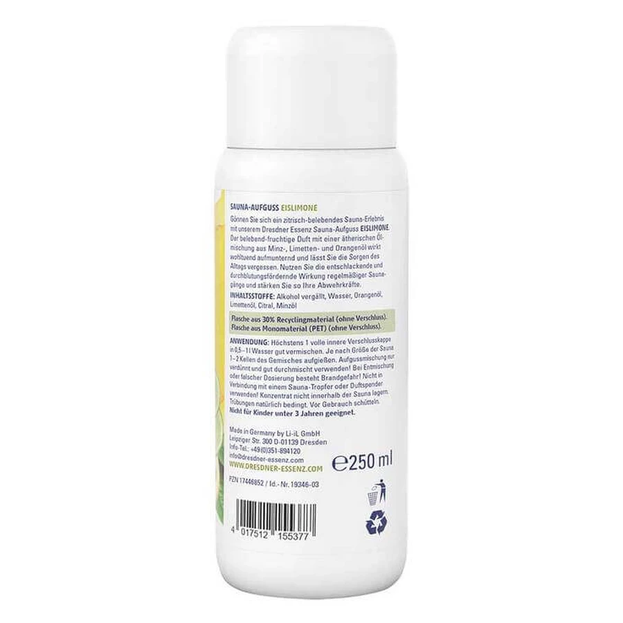 DE Sauna Infusion: Limón helado, botellas de 250 ml