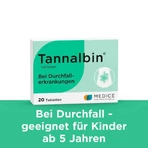 Tannalbin® Comprimés contre la diarrhée, 50 comprimés