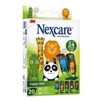 Nexcare Happy Kids Animal-Printed Band-Aid Strips, 2 Sizes, 20 Band-Aids