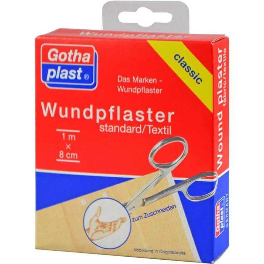 Pansement standard Gothaplast, 1 m x 8 cm, support de type européen, 1 pansement