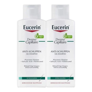 Eucerin Dermocapillaire Anti-Dandruff Gel Shampoo, 2 x 250 ml Shampoo