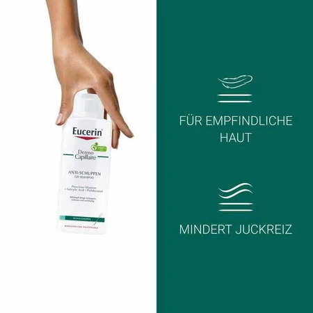 Eucerin Dermocapillaire Anti-Dandruff Gel Shampoo, 2 x 250 ml Shampoo