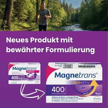 Magnetrans duo-aktiv 400 mg tablets, 100 tablets