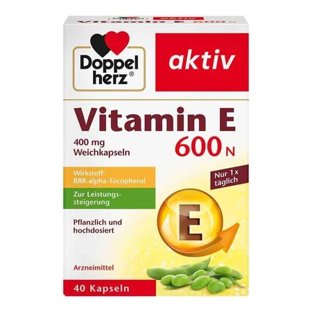 Doppelherz® aktiv Vitamine E 600 N Softgels, 40 capsules