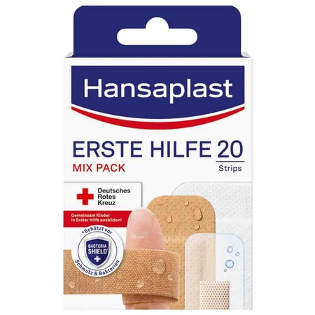 Hansaplast: Surtido de tiritas de primeros auxilios, 2 x 20 tiritas