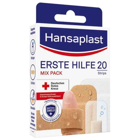 Hansaplast: Surtido de tiritas de primeros auxilios, 2 x 20 tiritas