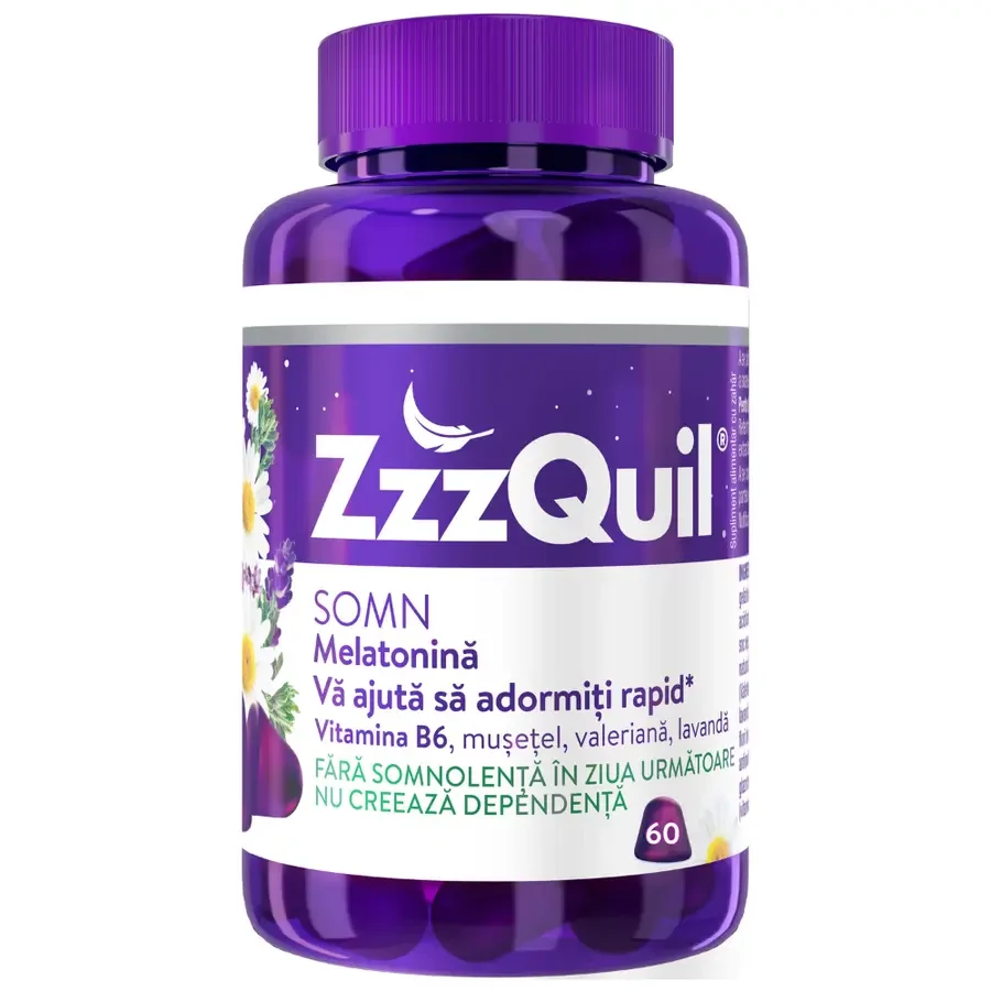 ZzzQuil Natura, 60 geleiachtige snoepjes