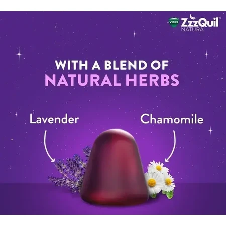 ZzzQuil Natura, 60 geleiachtige snoepjes