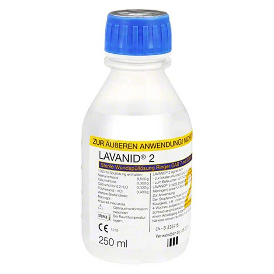 Lavanid 2 Wondspoelvloeistof, 125 ml spoelvloeistof