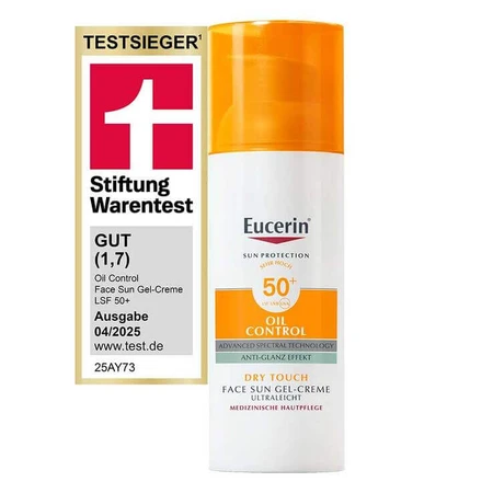 Eucerin Sun Gel-Cream Oil Control SPF 50+, 2x50 ml cream