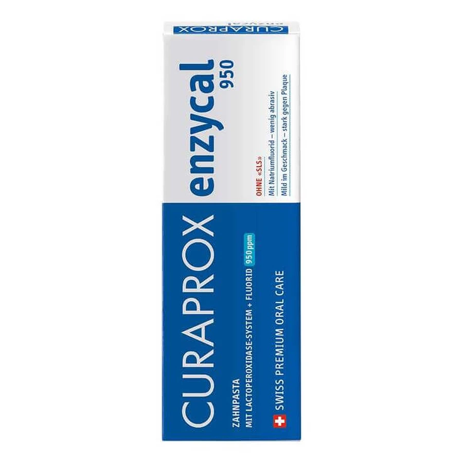 Curaprox Enzycal 950 Fluoride Extra Mild Toothpaste, 3 x 75 ml, n.v.