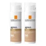 Crema con color La Roche-Posay Anthelios Age Correct SPF 50, 2 x 50 ml de crema