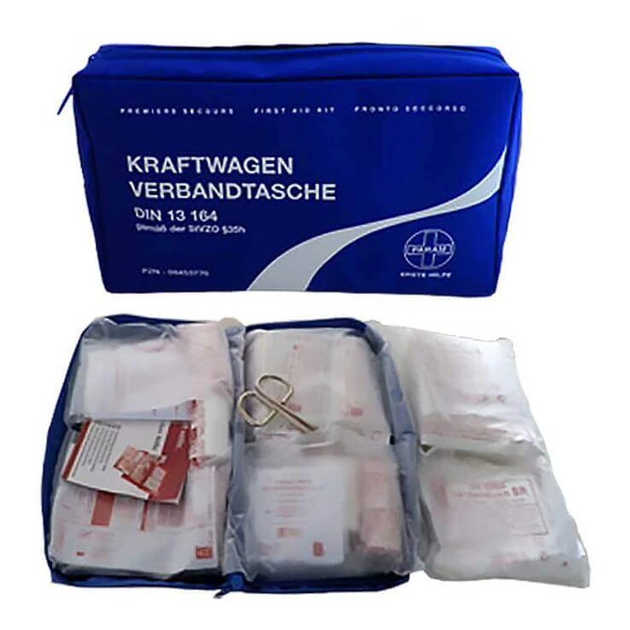 First-aid kit for motor vehicles in accordance with DIN 13164, 1 pc., as required