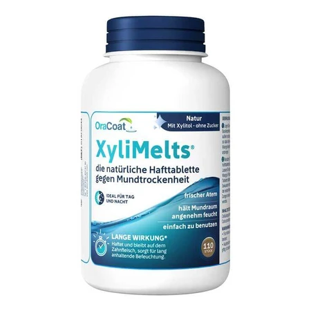 Xylimelts-kleeftabletten (zonder munt) Oracoat, 110 tabletten