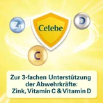 Cetebe Immune Support Plus : gélules à la vitamine C, à la vitamine D3 et au zinc, 2 boîtes de 120 gélules