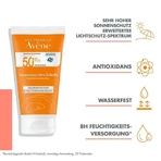 Crème solaire Avène SPF 50+ sans parfum, lot de 2 x 50 ml