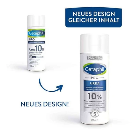 Cetaphil Pro Urea 10% intensief herstellende vochtinbrengende lotion, 2 flessen van 500 ml