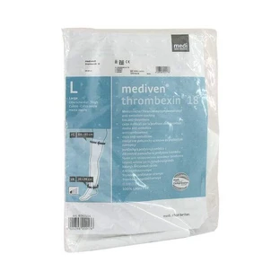 Mediven Thrombexin 18 Thigh-High Stockings, Size L, with Adhesive Strip, 2 pairs, n.v.