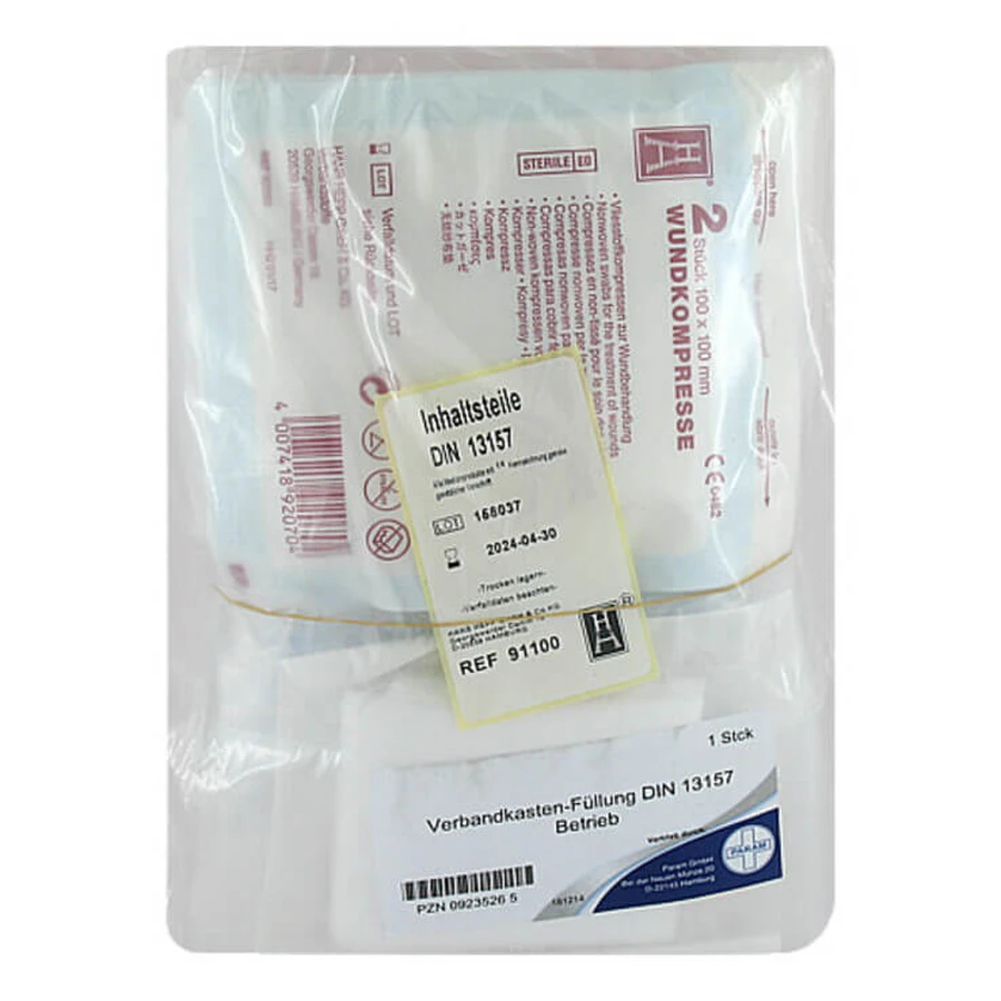 First Aid Kit Contents, Model 13157 Param, 1 pc., as is