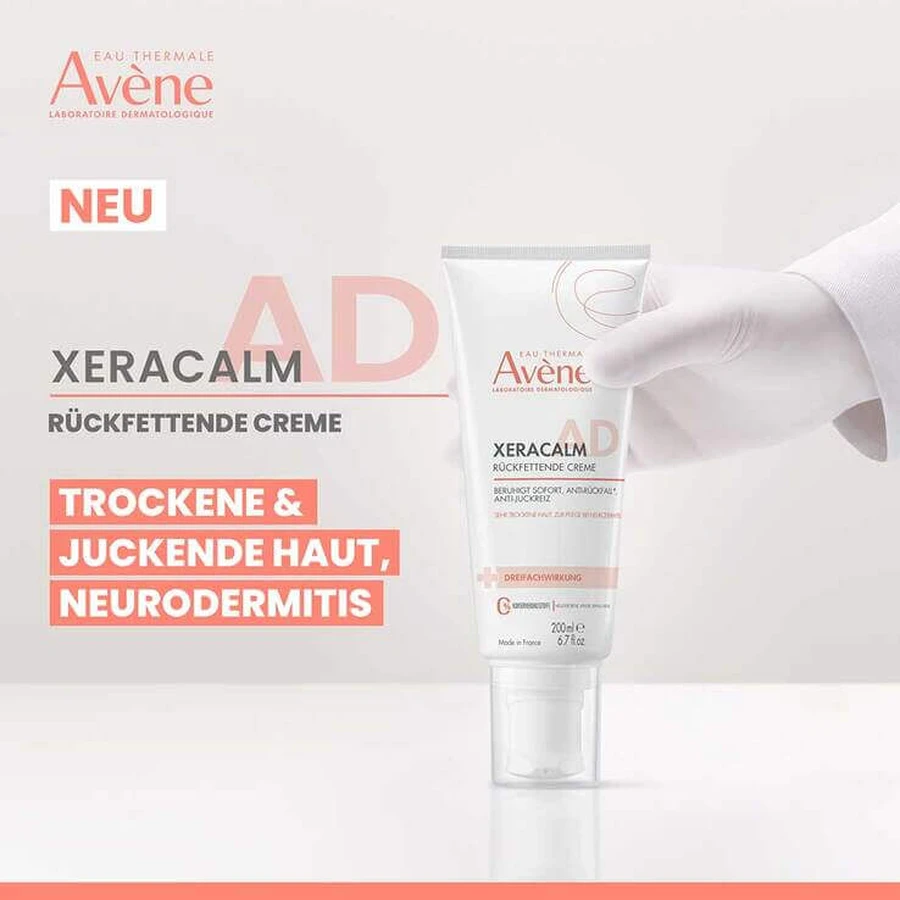 Avene Xeracalm A.D. Moisturizing Cream, 2 x 400 ml